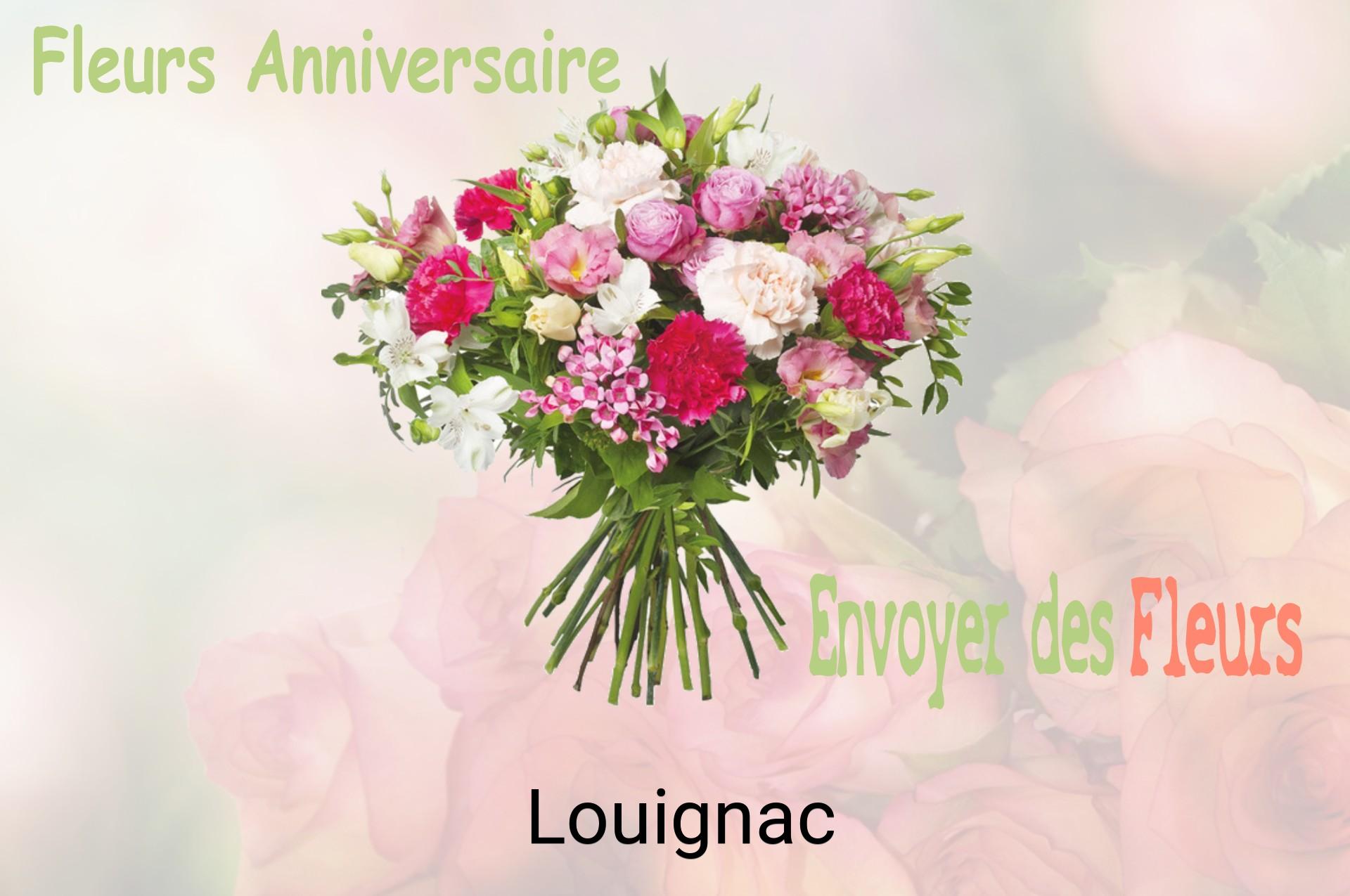 Bouquet de fleurs d’anniversaire livré à Louignac